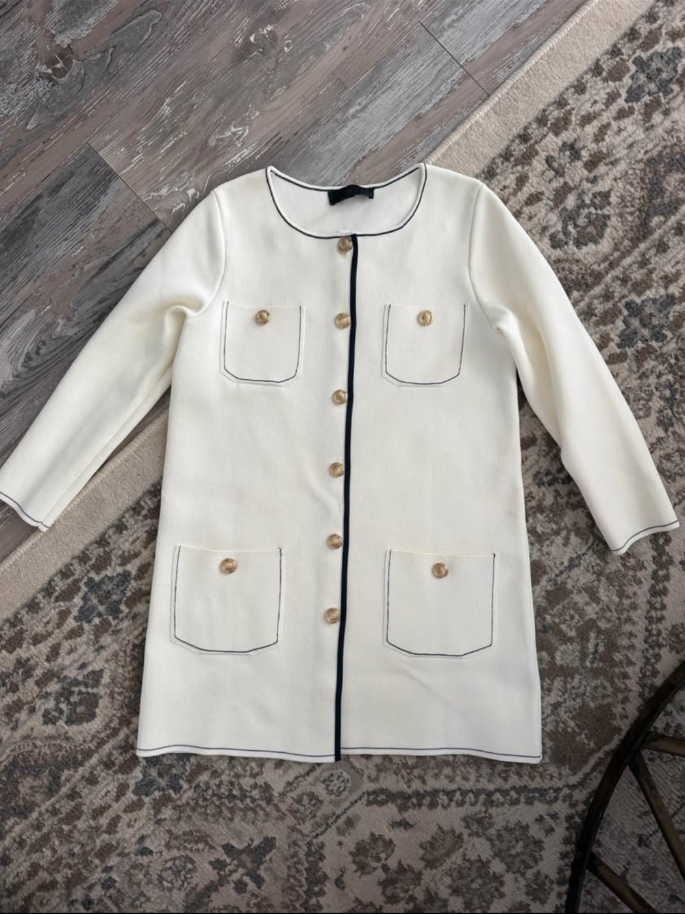 Zara Heavy-Weight Long Cardigan